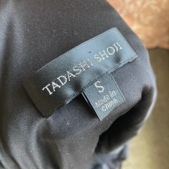 Tadashi Shoji MALIAH COLD-SHOULDER PINTUCK JERSEY DRESS - Picture 8 of 15